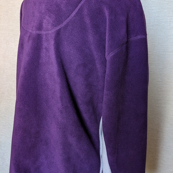 Disney VINTAGE Eeyore  Winnie The Pooh Purple 1/4 Zip Fleece Pullover Pocket NWT - Picture 8 of 15